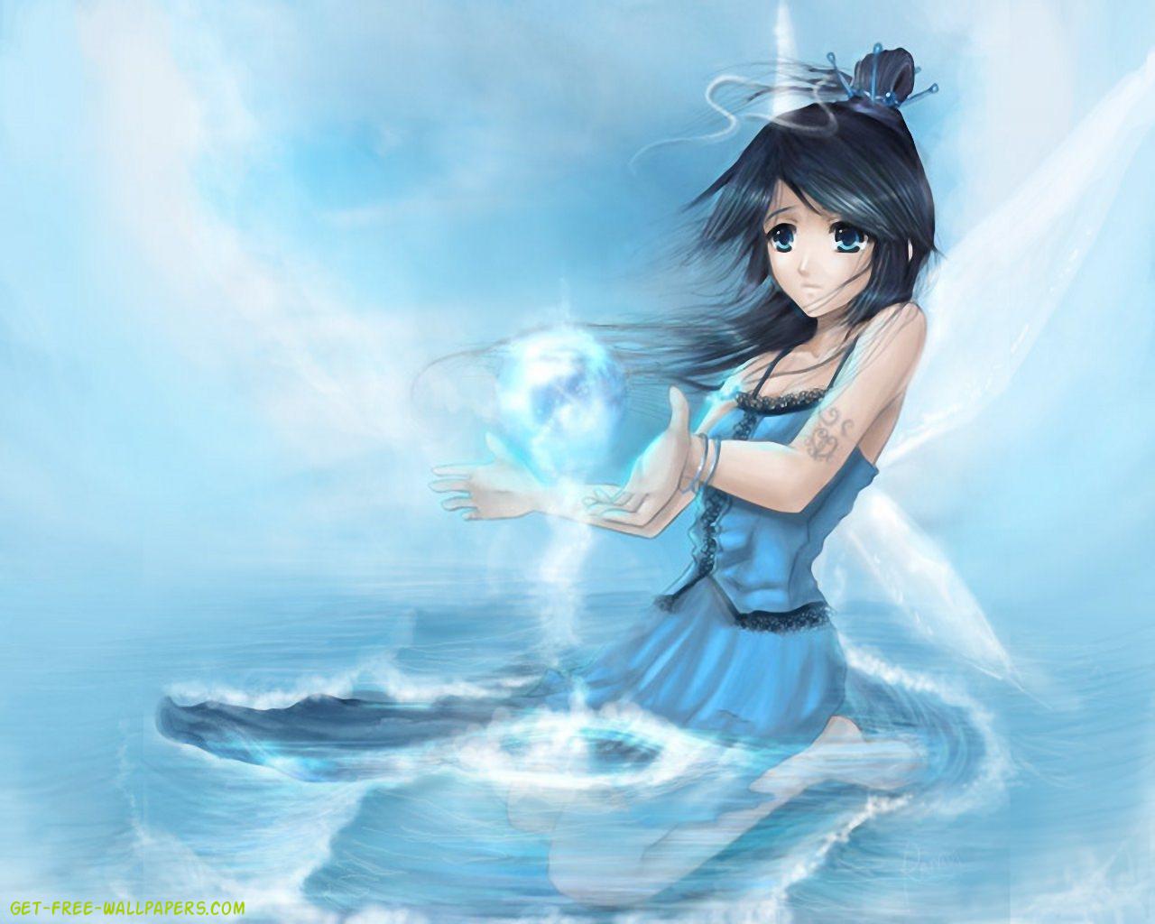 Water Princess Wallpaper - Anime Water Girl - HD Wallpaper 