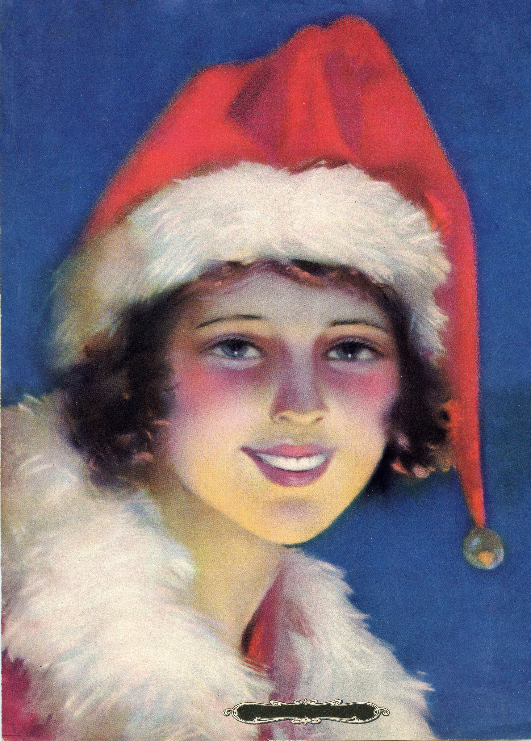 Vintage Santa Hat Girl - Sheet Music - HD Wallpaper 