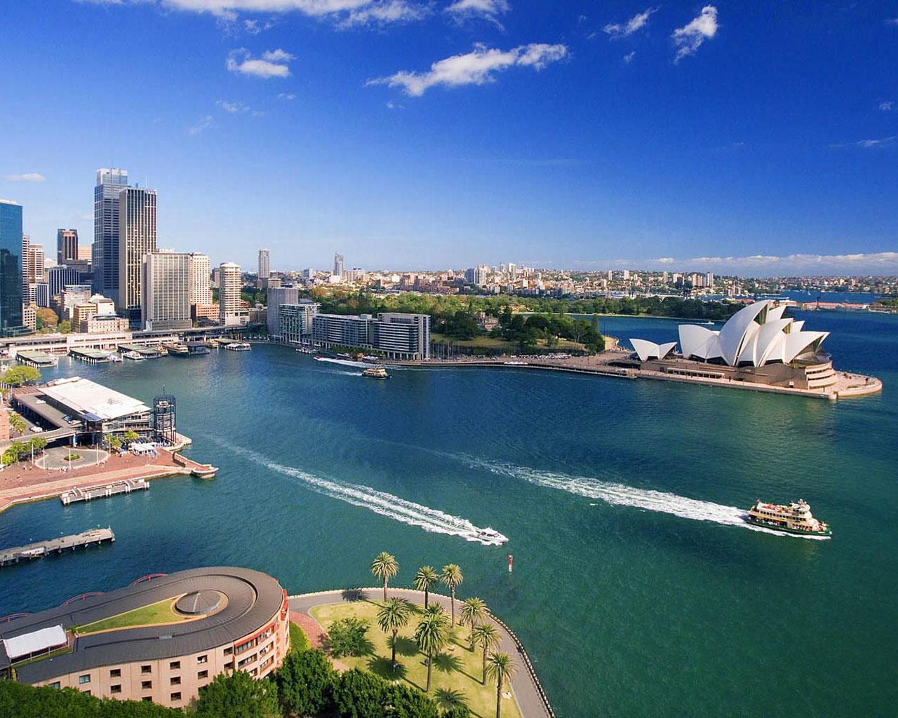 Circular Quay Wallpaper - Desktop Photo Sydney - HD Wallpaper 