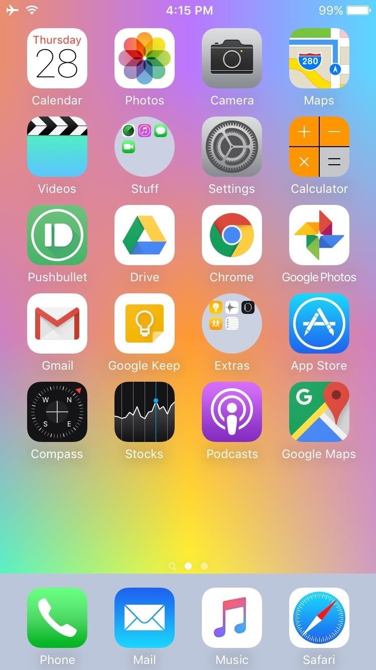 How To Get Circular Folders On Your Iphone S Home Screen - Ios 13 Headphone Icon - HD Wallpaper 