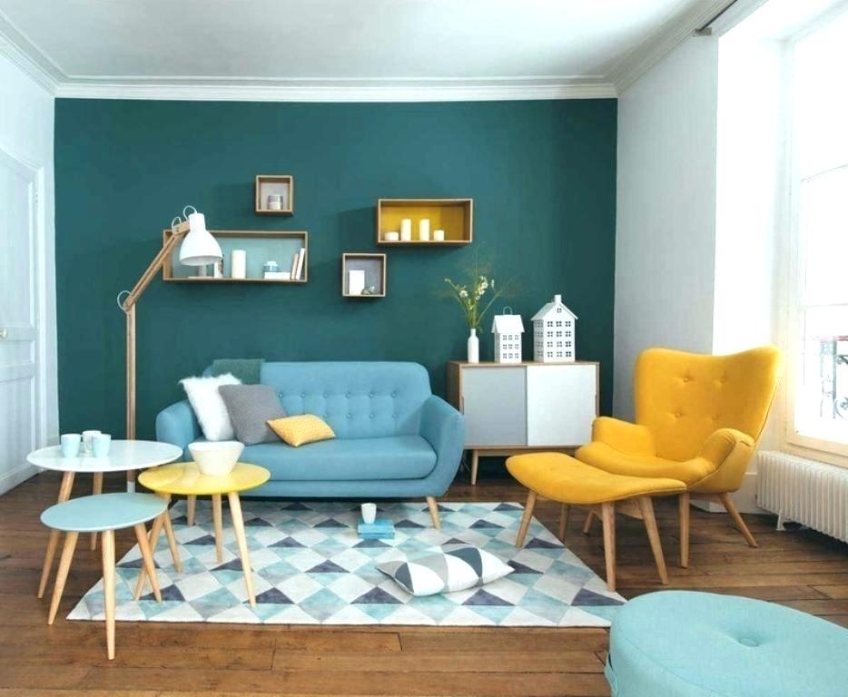 Decoration Avec Mur Bleu Petrole - HD Wallpaper 