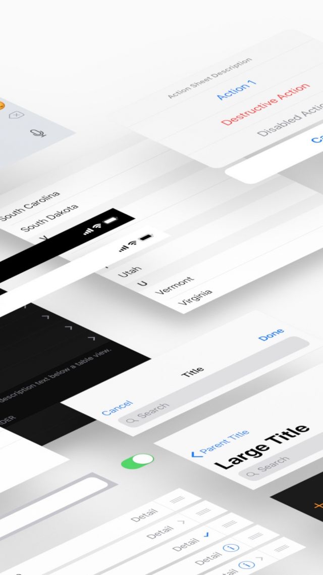 Ios 12, Wwdc 2018, 4k - Ios 12 Ui Kit - HD Wallpaper 