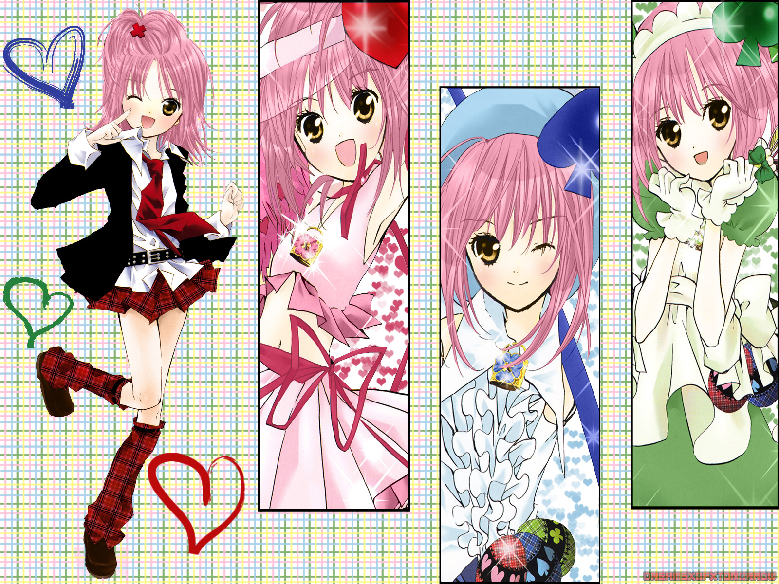 Peach-pit, Satelight, Shugo Chara, Amu Hinamori Wallpaper - Shugo Chara - HD Wallpaper 