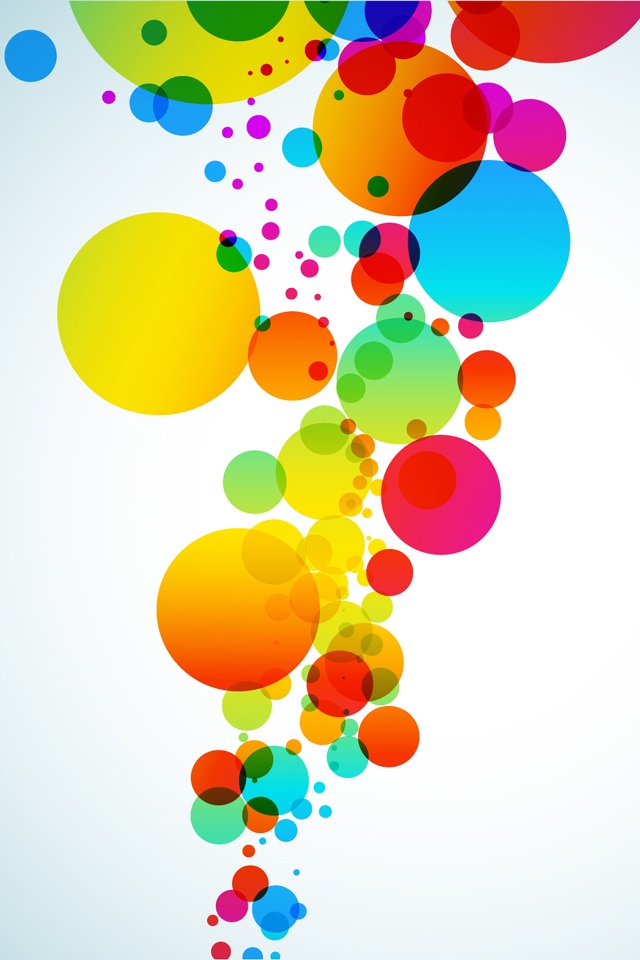 Iphone Iphone 4 Abstract Wallpaper 05 Set 410171882 - Color Bubbles Png - HD Wallpaper 