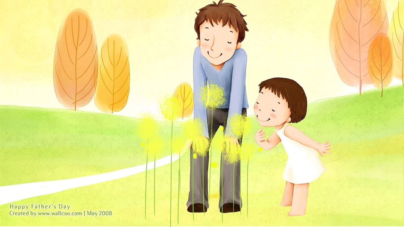 Father S Day Theme Of South Korean Illustrator Wallpaper - Wise Old Man Story - HD Wallpaper 