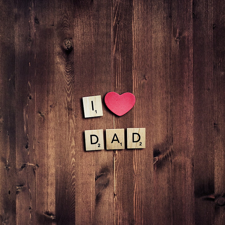 Love Heart, I Love Dad, Pink Heart, Fathers Day, Hd - HD Wallpaper 