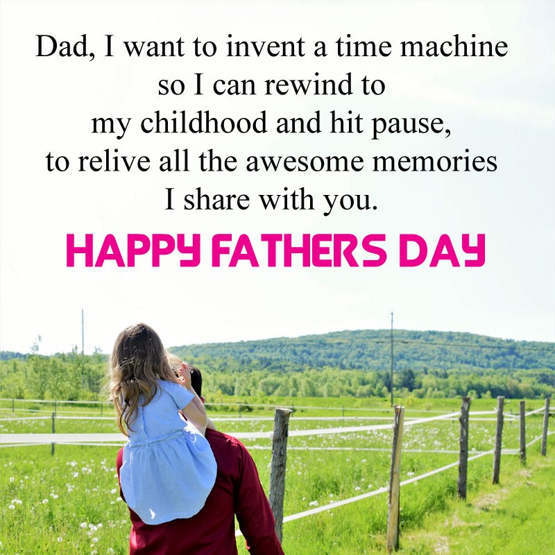 Cute Fathers Day Quotes From Daughter - Good Father And Daughter - HD Wallpaper 
