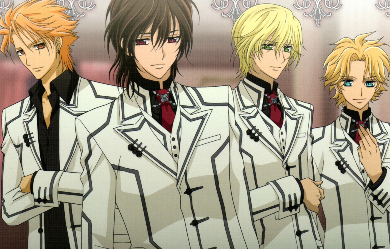 Photo Wallpaper Pattern, Form, Vampires, Art, Kaname - Vampire Knight Night Class Boys - HD Wallpaper 