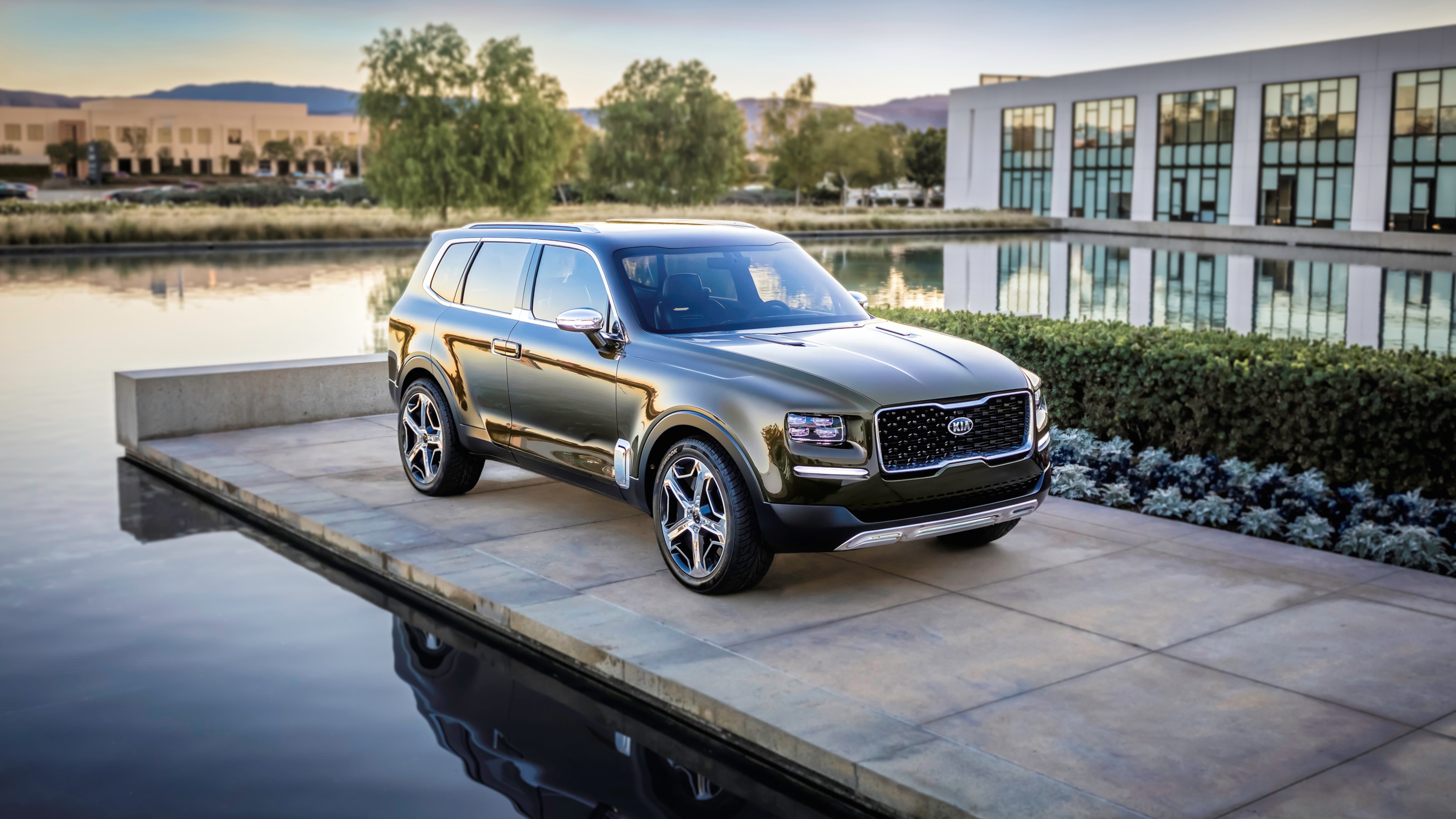 2016 Kia Telluride Suv 8k Wallpaper - Hd Kia Telluride Walpaper - HD Wallpaper 