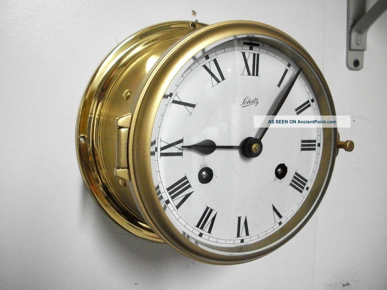 Vintage Schatz 8 Days German Marine Ships Clock Working - Clock - HD Wallpaper 