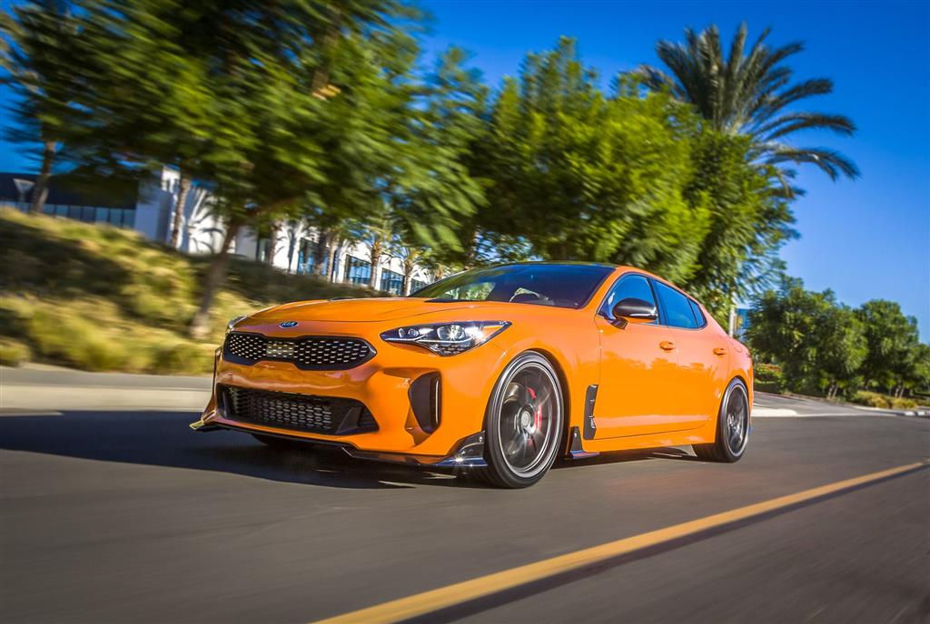 2018 Kia Stinger Gt Orange - HD Wallpaper 