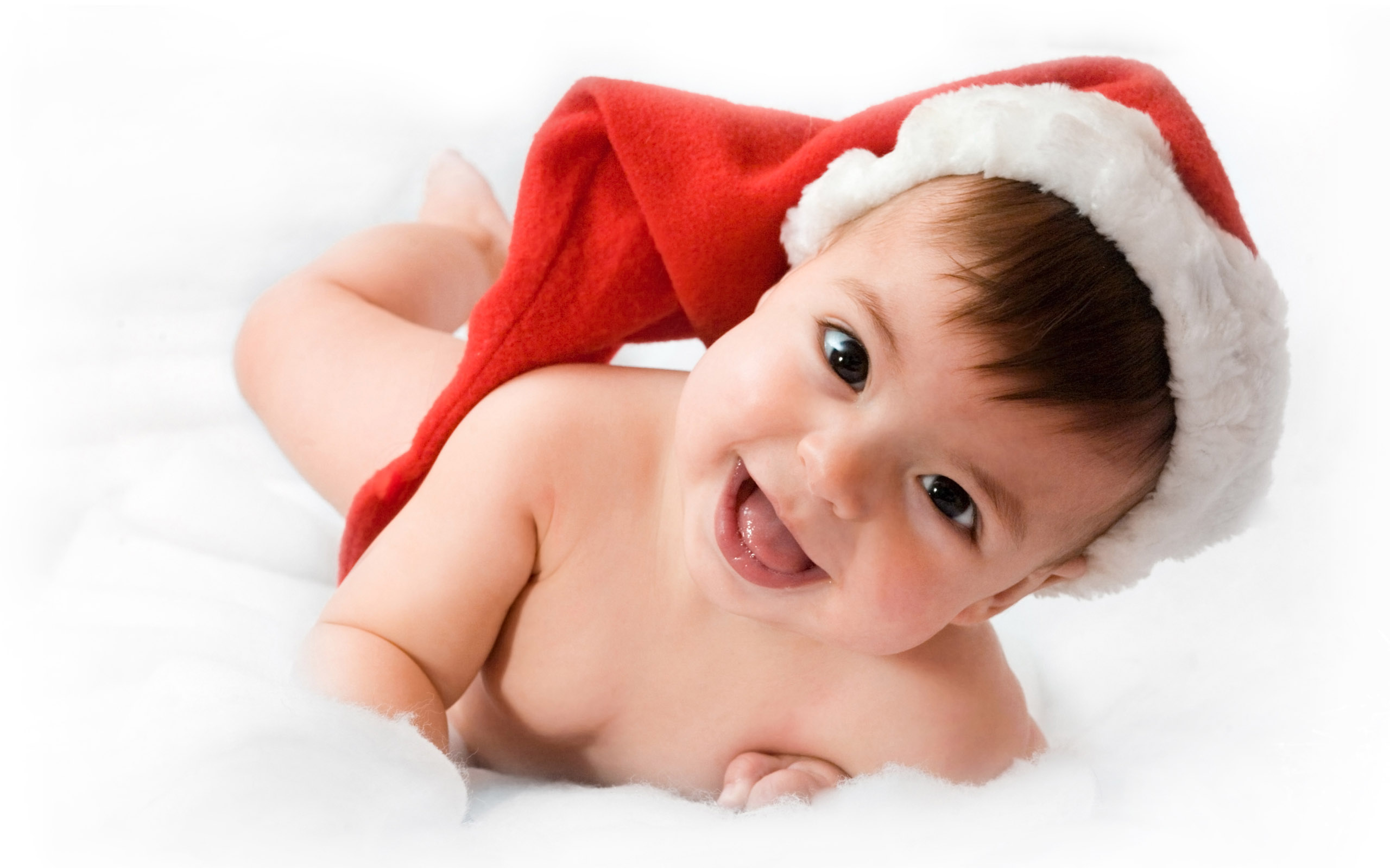 Baby S First Christmas Santa Hat - HD Wallpaper 