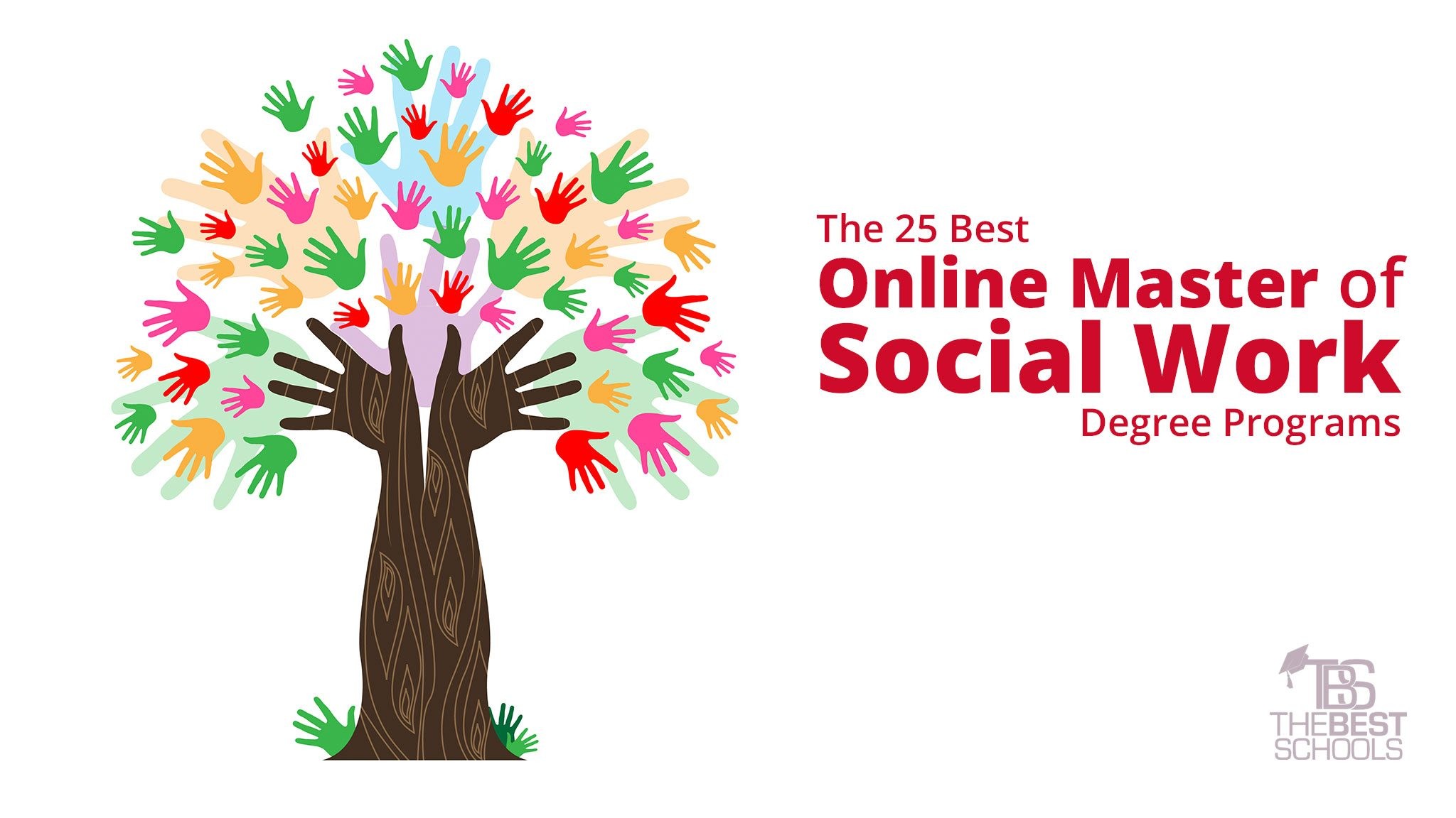 The 25 Best Master Of Social Work Online Degree Programs - Arbol Con Manos Pintadas - HD Wallpaper 