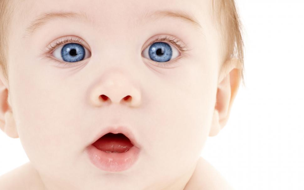 Cute Baby Blue Eyes Best Desktop Images Wallpaper,baby - HD Wallpaper 