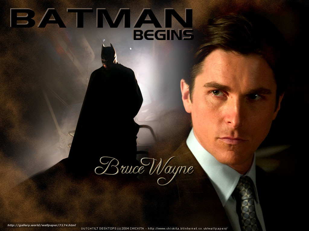 Download Wallpaper Batman - Bruce Wayne The Dark Knight Trilogy - HD Wallpaper 
