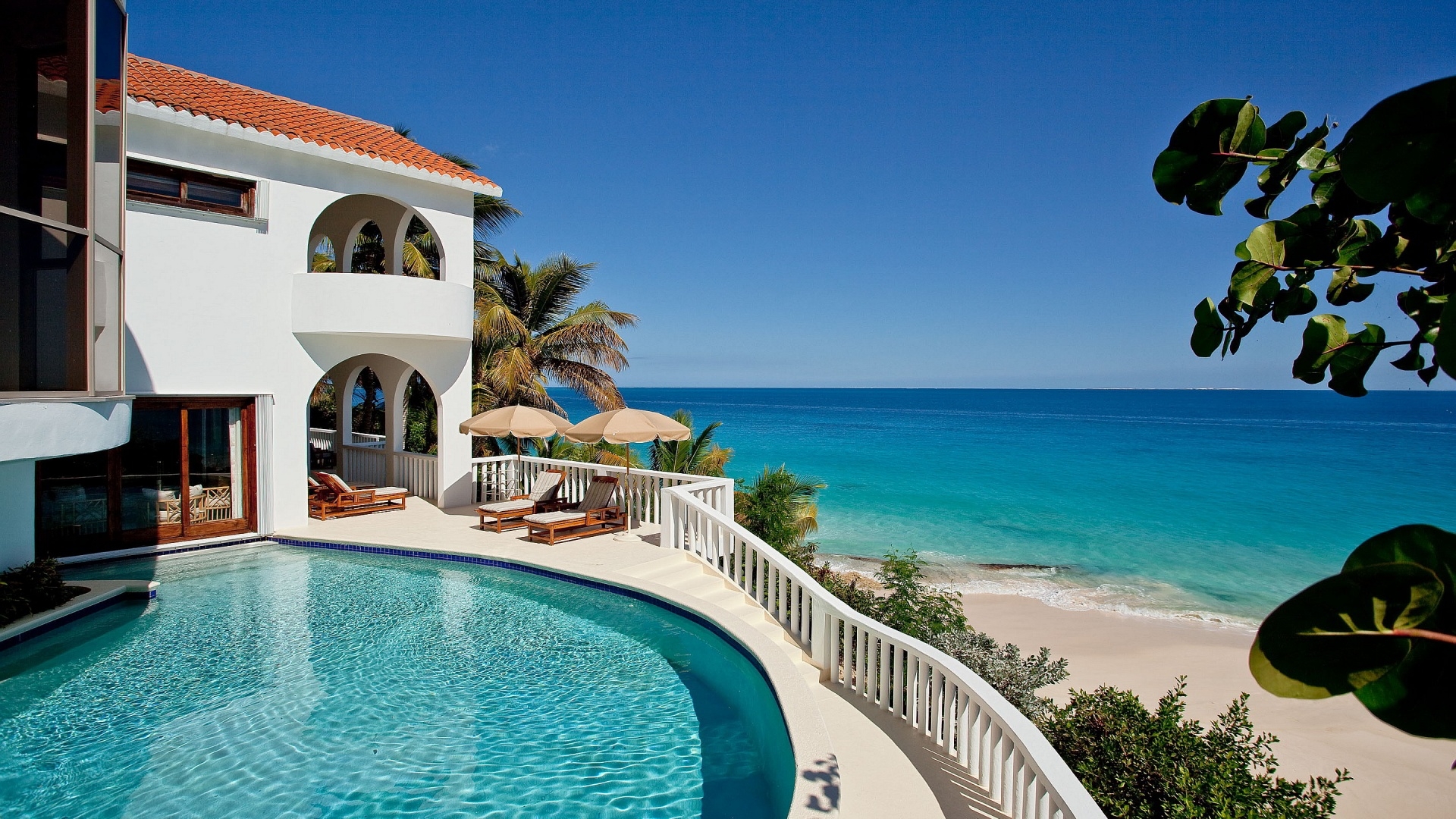 House On Beach Background - HD Wallpaper 