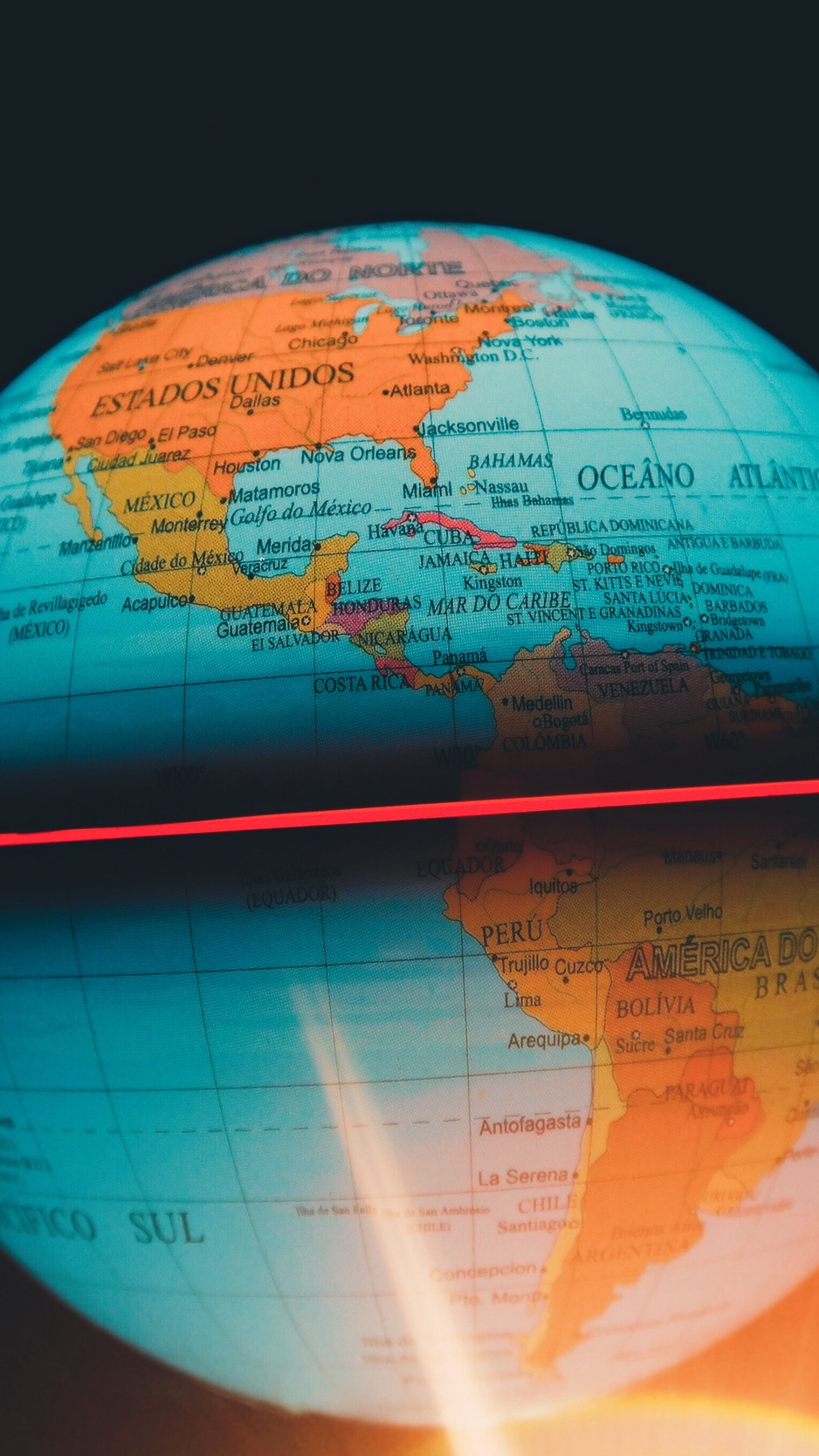 Wallpaper Globe, Backlight, Ball - Iphone Wallpaper Costa Rica - HD Wallpaper 