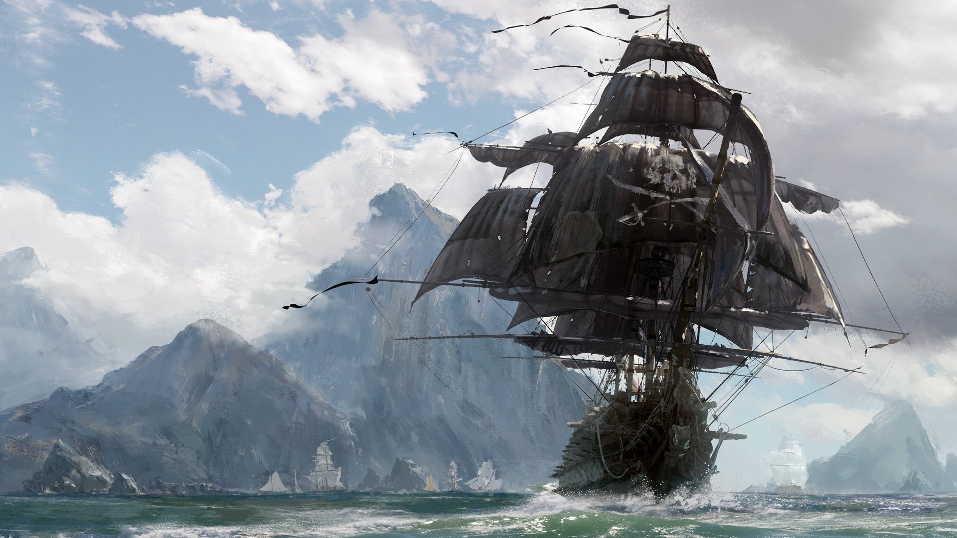 Pirate Ship Wallpaper Hd - HD Wallpaper 
