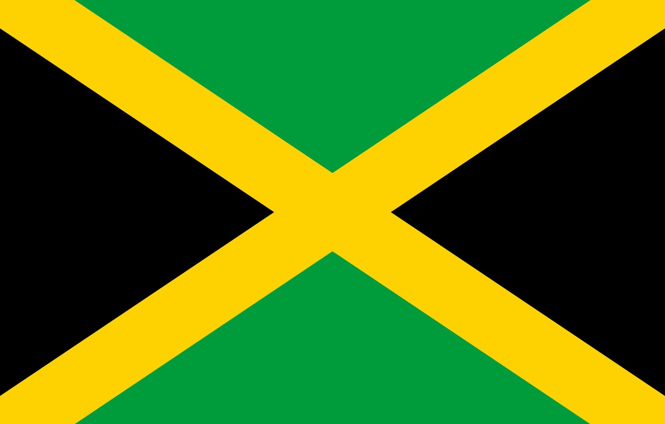 Photo Wallpaper Green, Black, Yellow, Flag Of Jamaica - Flag Of Jamaica - HD Wallpaper 