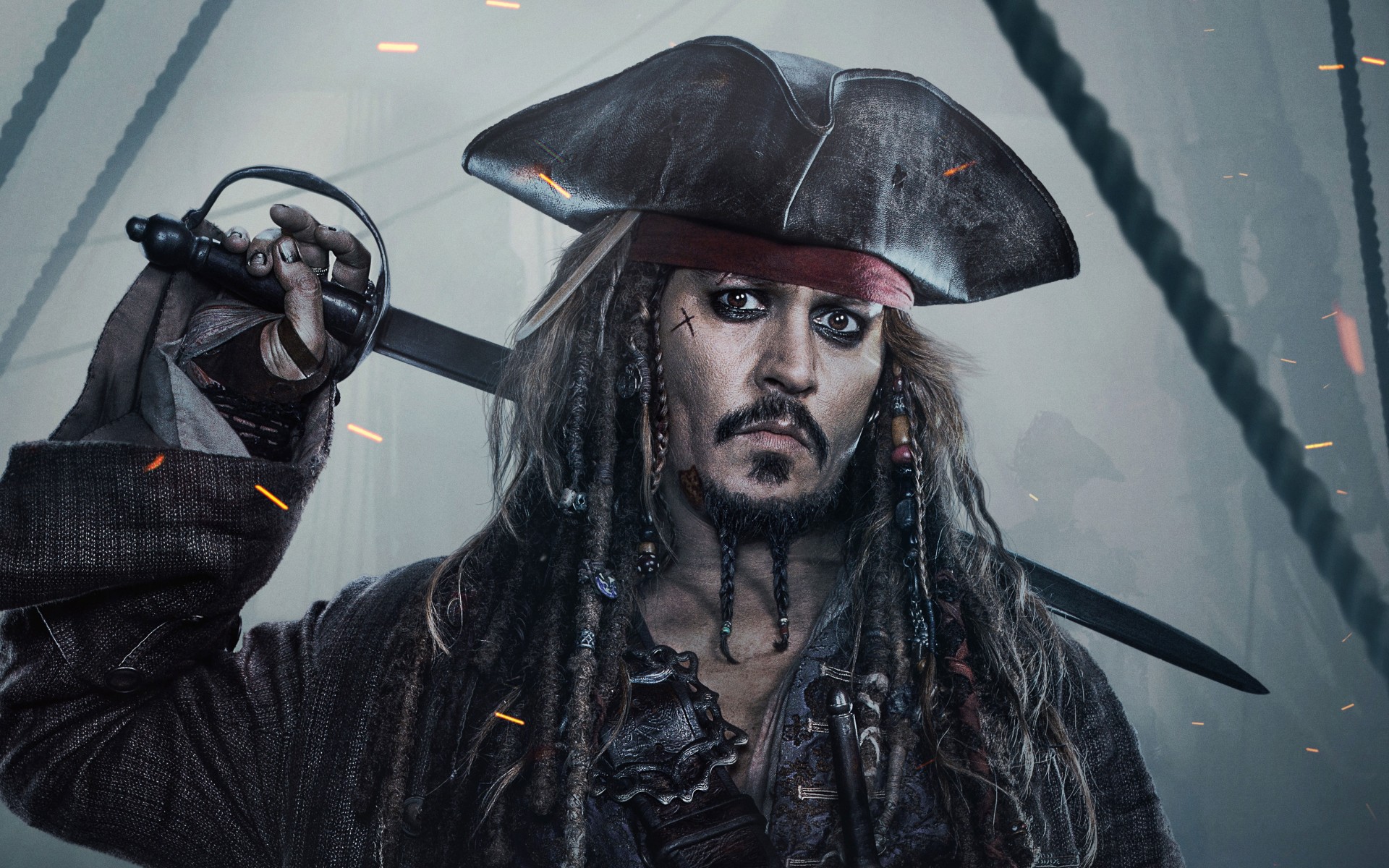Pirates Of The Caribbean Dead Men Tell No Tales Johnny - Jack Sparrow High Quality - HD Wallpaper 
