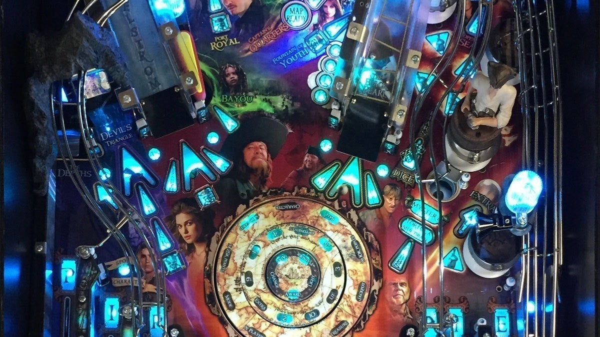 Pirates Of The Caribbean Pinball Machine Playfield - HD Wallpaper 