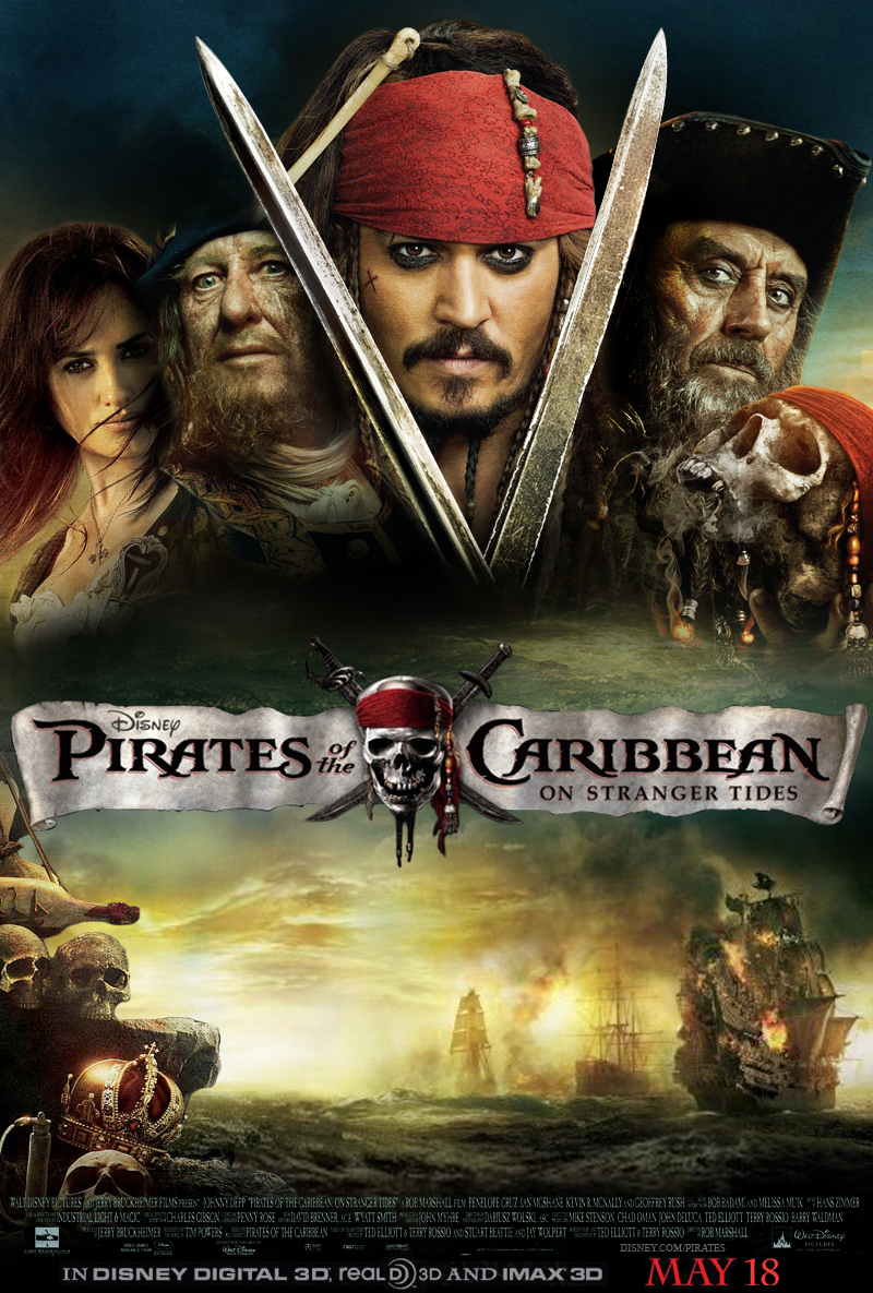 Pirates Of The Caribbean On Stranger Tides Posters - Pirates Of The Caribbean 4 - HD Wallpaper 