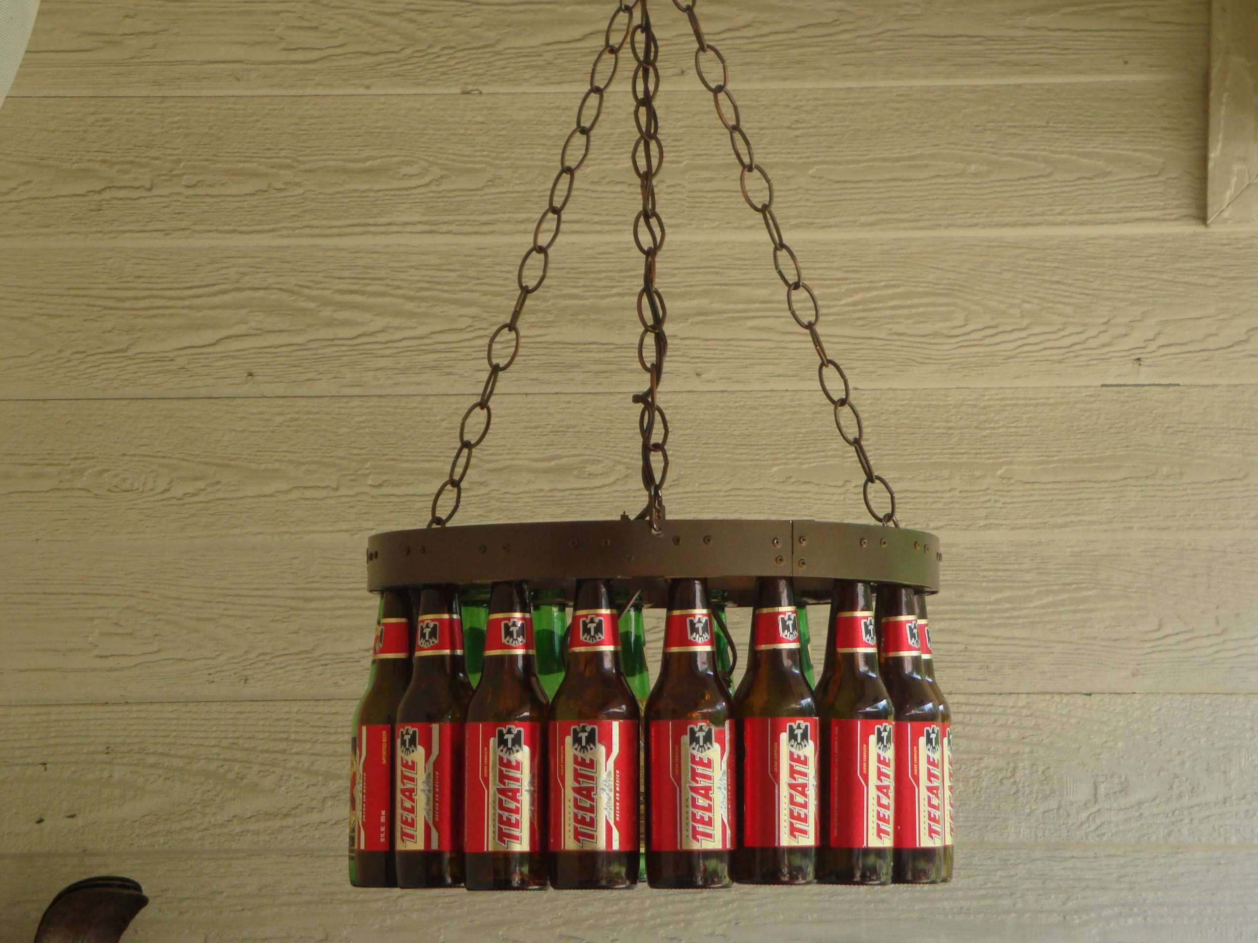 Beer Bottle Chandelier - Beer Bottles Hd - HD Wallpaper 
