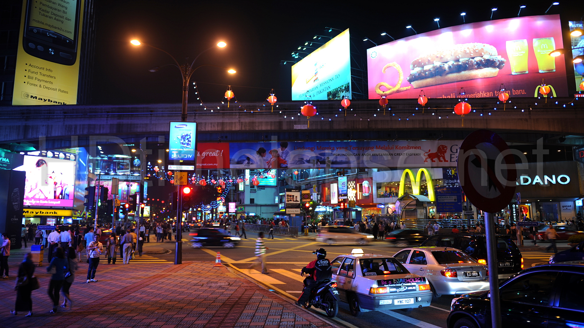 Malaysia Bukit Bintang Night - HD Wallpaper 