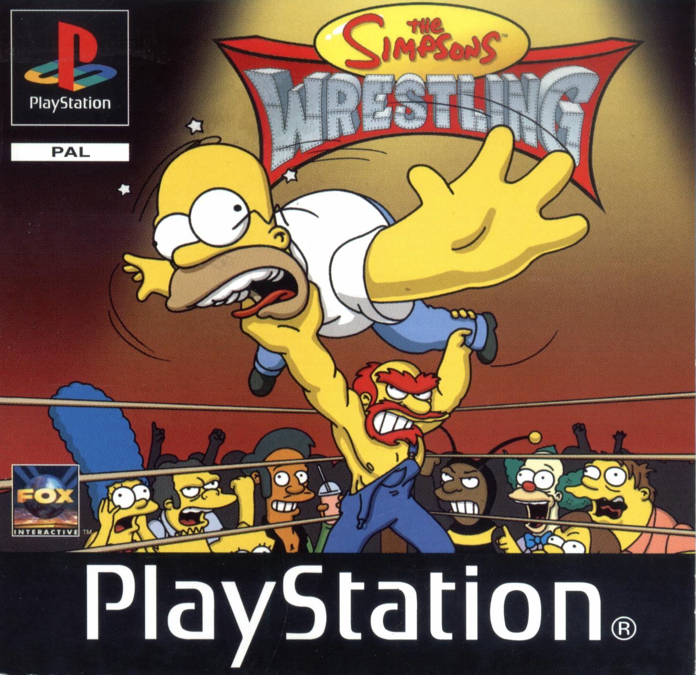 Simpsons Wrestling Ps1 Cover - HD Wallpaper 