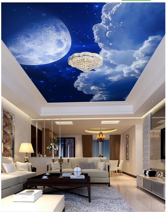 Modern Ceiling Painting Designs - HD Wallpaper 
