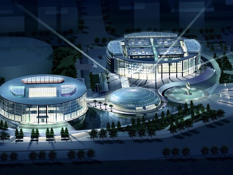 Design 3d Night City Wallpaper - Concepts In Architecture - HD Wallpaper 