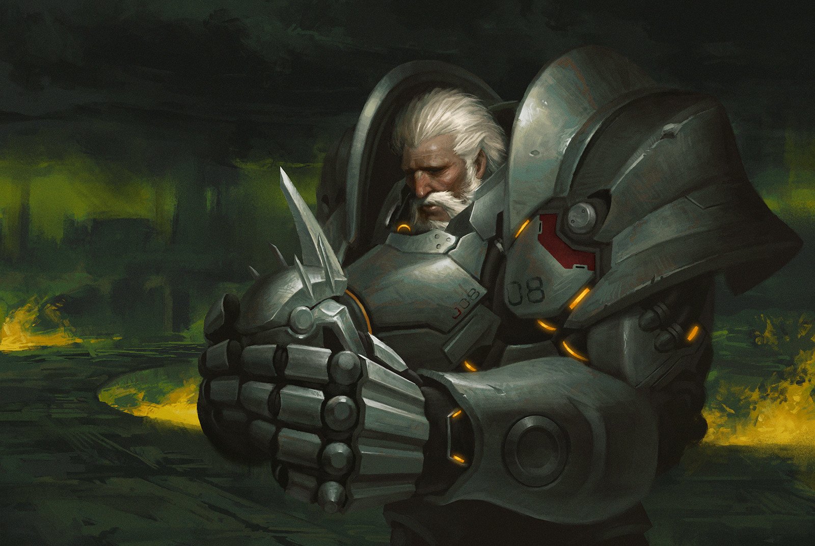 Overwatch Reinhardt - HD Wallpaper 