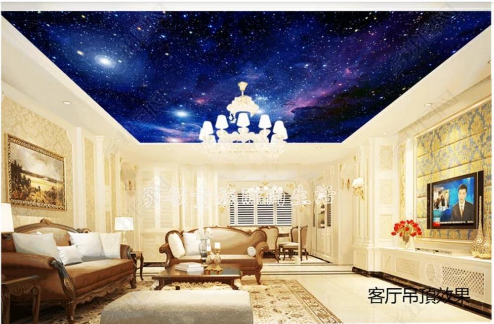 Plafond Bleu Nuit - HD Wallpaper 