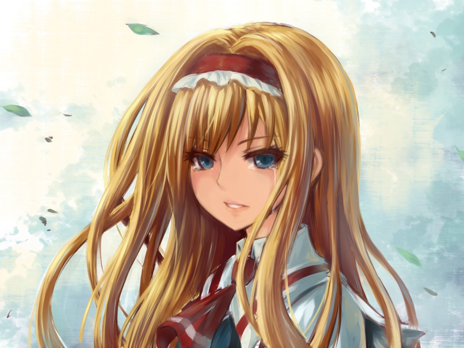 Blonde Hair Blue Green Eyes Girl Anime Characters - 1600x1200 Wallpaper -  teahub.io