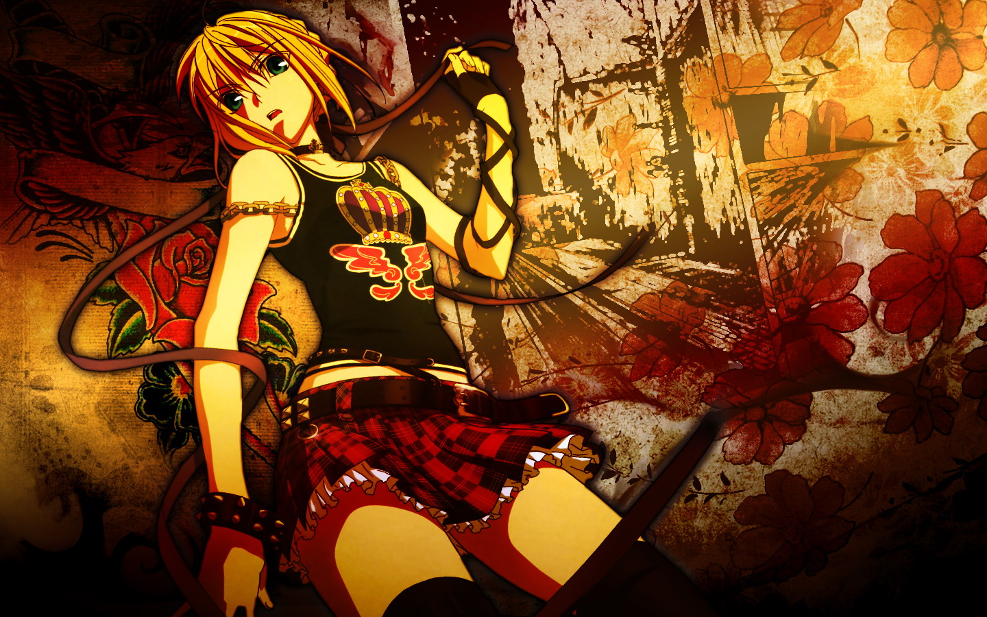 Rocker Girls In Anime - HD Wallpaper 