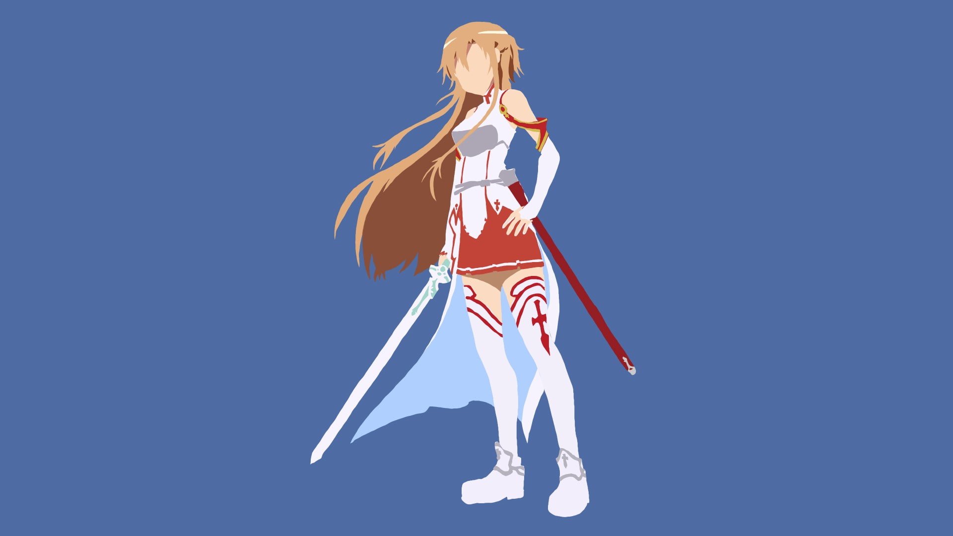 Sao Wallpaper Minimalism Asuna - HD Wallpaper 