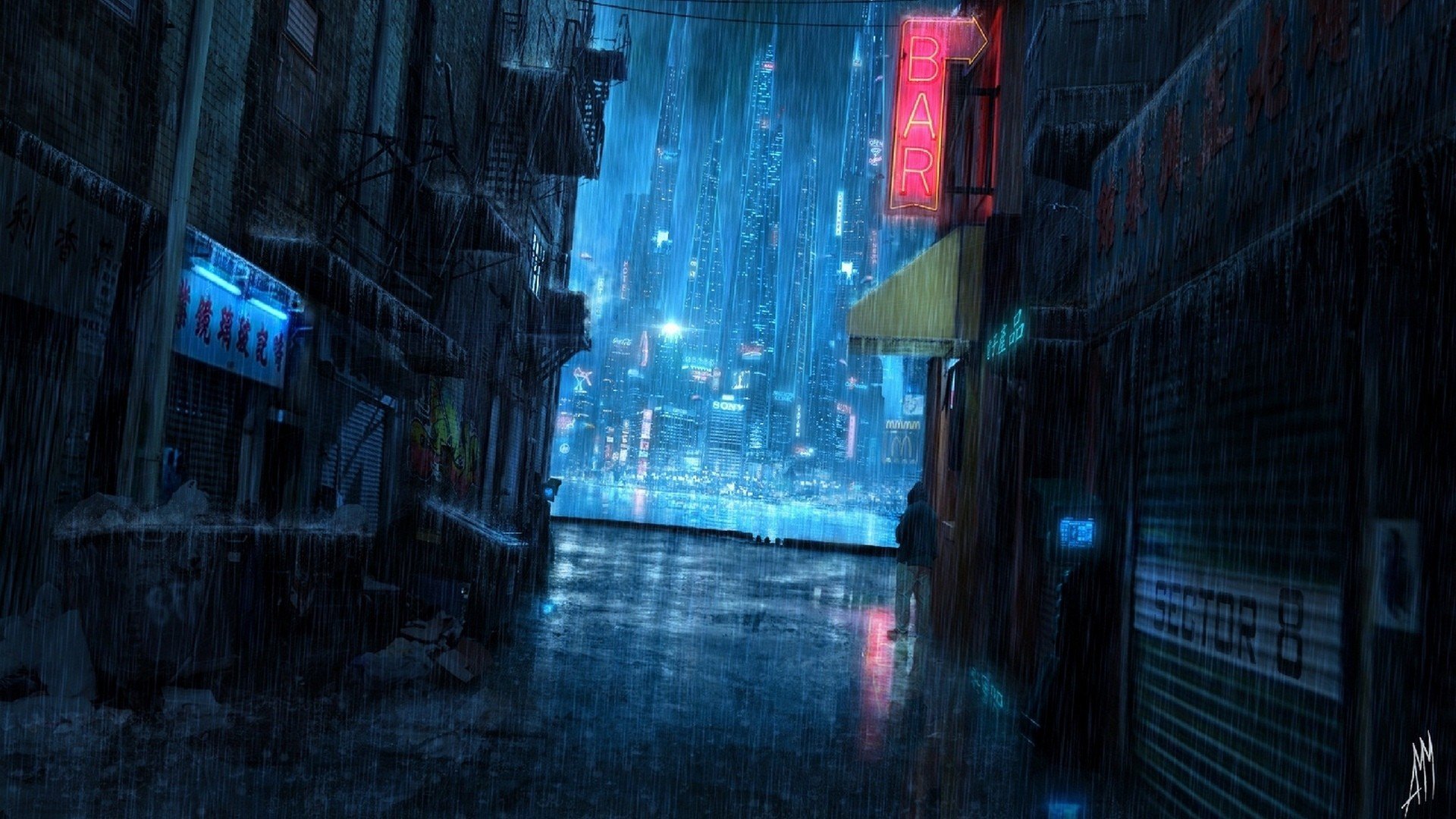 Background Cyberpunk - HD Wallpaper 
