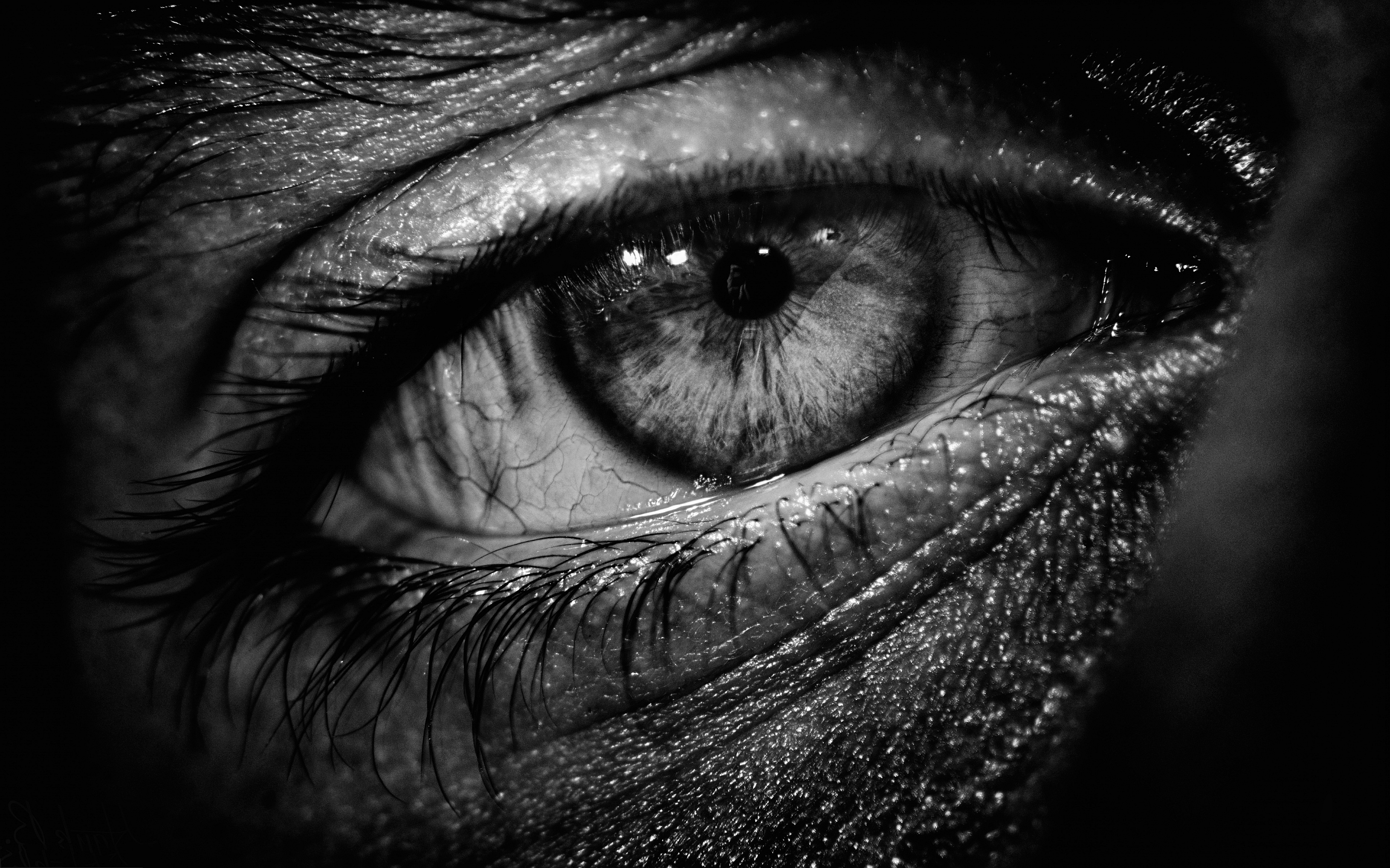Weeping Eyes Wallpapers - HD Wallpaper 