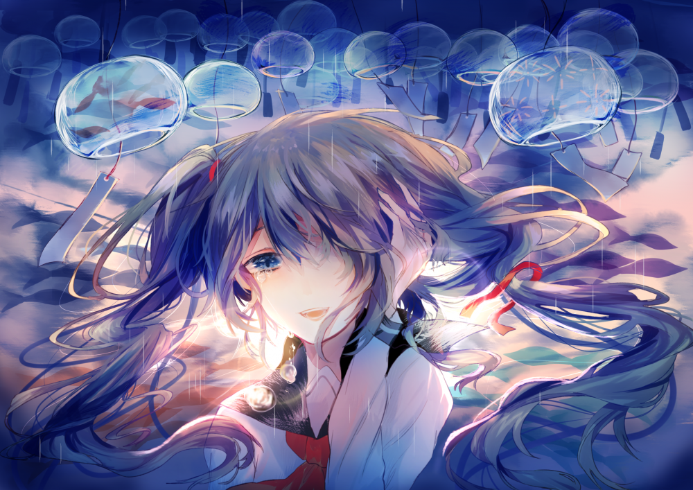 Hatsune Miku, Crying, Tears, Expression, Vocaloid - Without You I M Just A Sad Song Lyrics - HD Wallpaper 