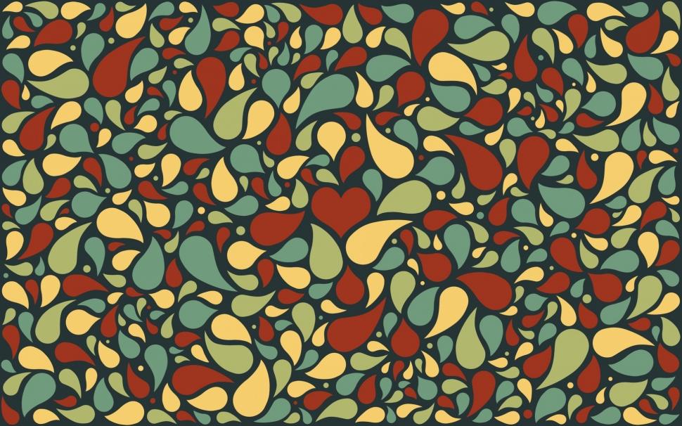 Heart And Tears Wallpaper,1920x1200 Hd Wallpaper,vector - Pattern Drop - HD Wallpaper 