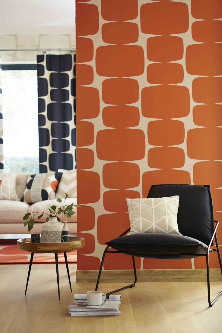 Best 25 Modern Wallpaper Designs Ideas On Pinterest - Orange Mid Century Modern - HD Wallpaper 