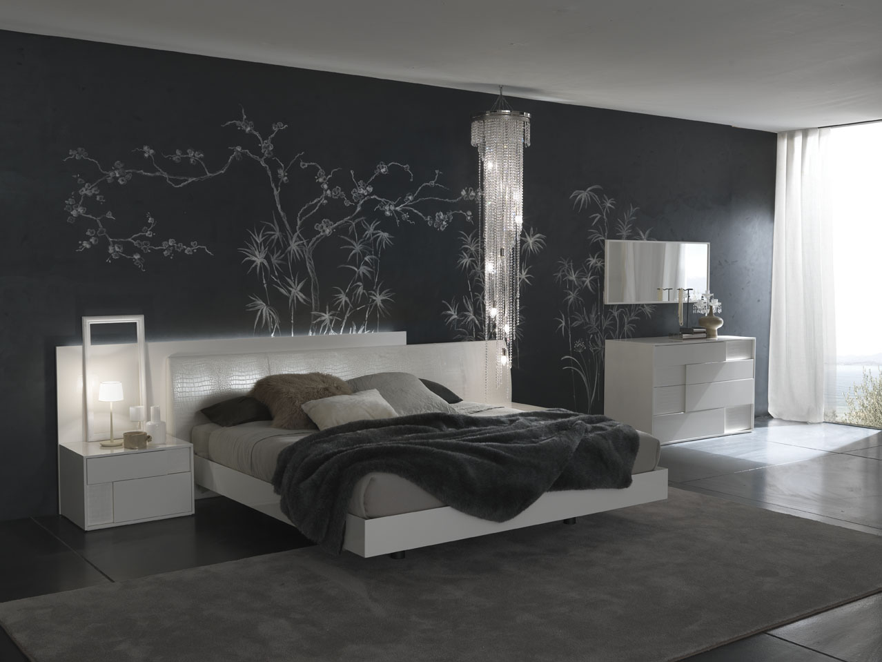Modern Bedroom Wallpaper Designs - Room Design For Newly Married Couple - HD Wallpaper 