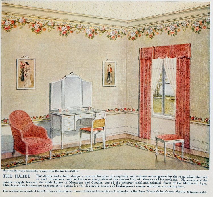 Pretty Vintage Room Layout Inspiration From 1915 - Interior Design - HD Wallpaper 