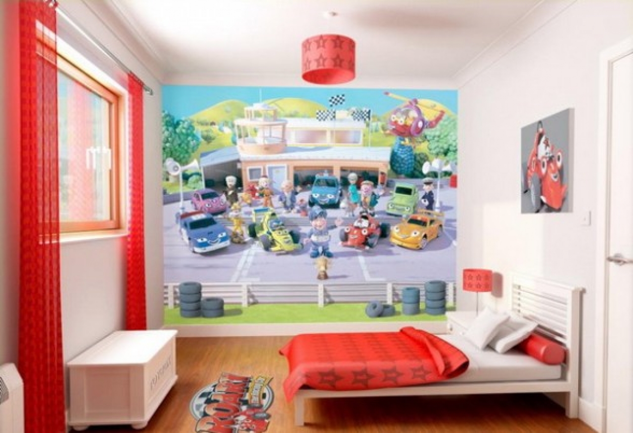 Kids Room Wall Paper Designs - HD Wallpaper 