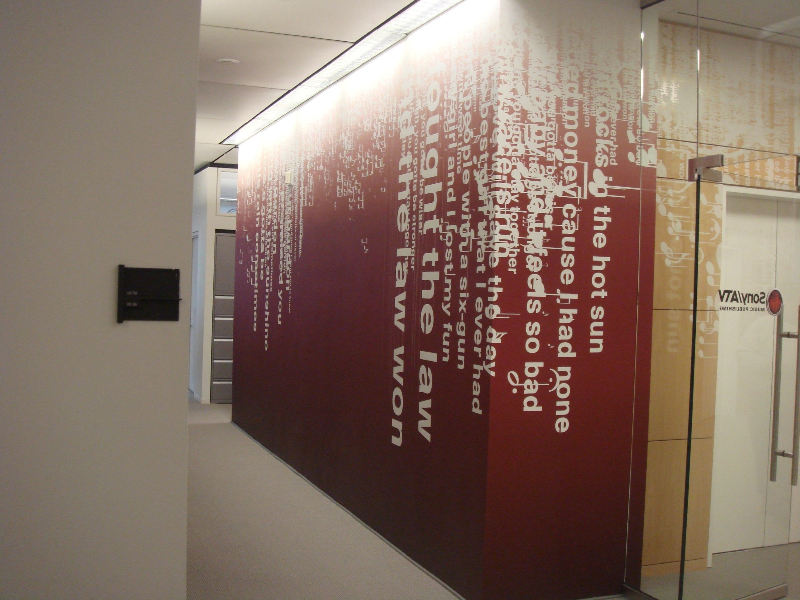 Sony Music Corporate Offices In New York, Add Corporate - Text Wall Graphic - HD Wallpaper 