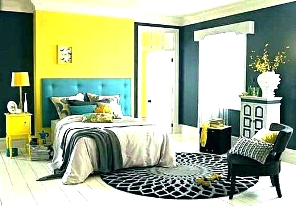 Yellow Bedroom Walls Mustard Yellow Bedroom Ideas Grey - Grey Bedrooms With Yellow Accents - HD Wallpaper 