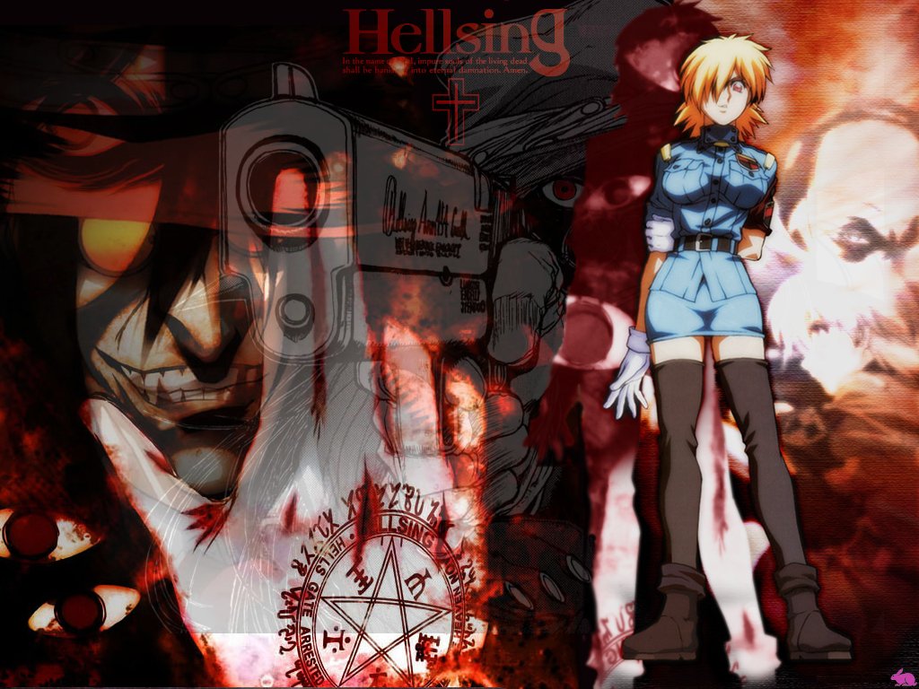 Hellsing Alucard Wallpaper - Hellsing Alucard And Seras Victoria - HD Wallpaper 