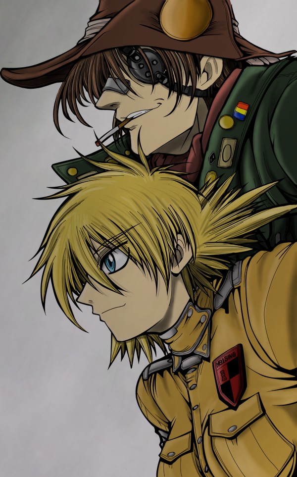 Anime, Geneon Pioneer, Hellsing, Pip Bernadotte, Seras - Seras Victoria And Pip Bernadotte - HD Wallpaper 