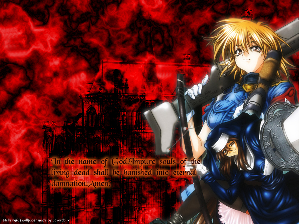 Kouta Hirano, Geneon/pioneer, Hellsing, Yumie Takagi, - Hellsing Victoria - HD Wallpaper 