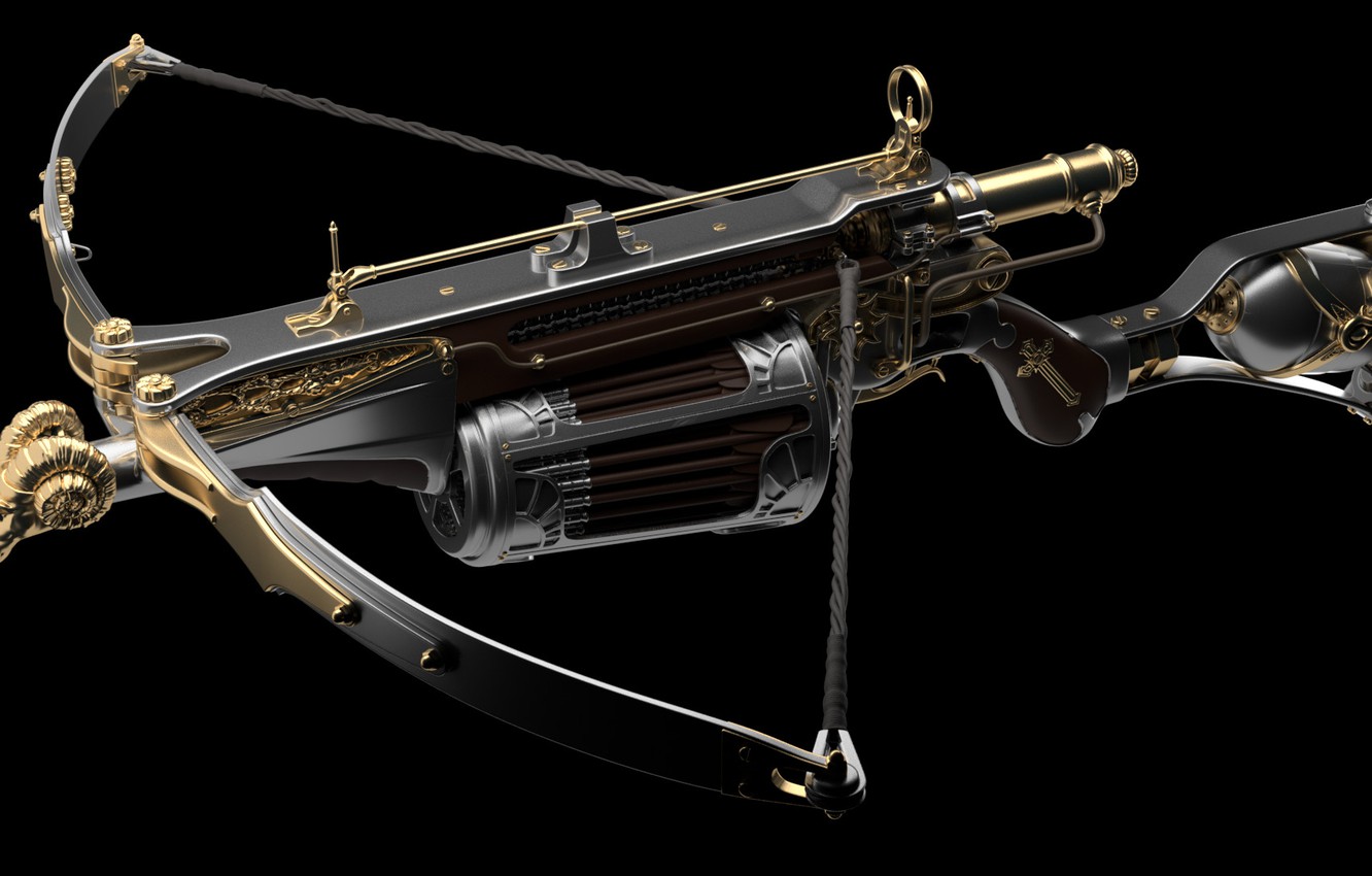 Photo Wallpaper Weapons, Van Helsing, Crossbow, Van - Van Helsing Automatic Crossbow - HD Wallpaper 